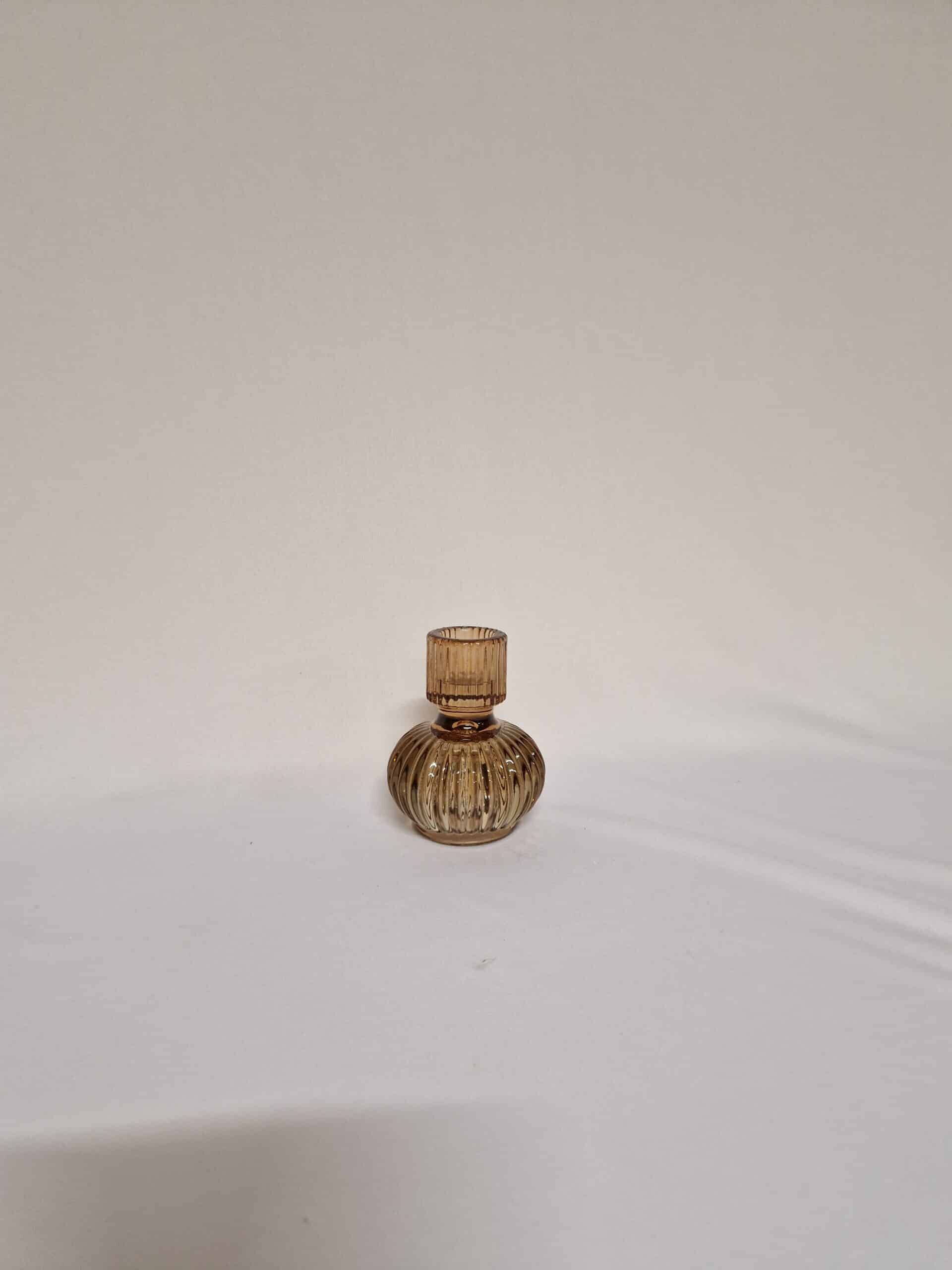 bougeoir Verre Socle Rond