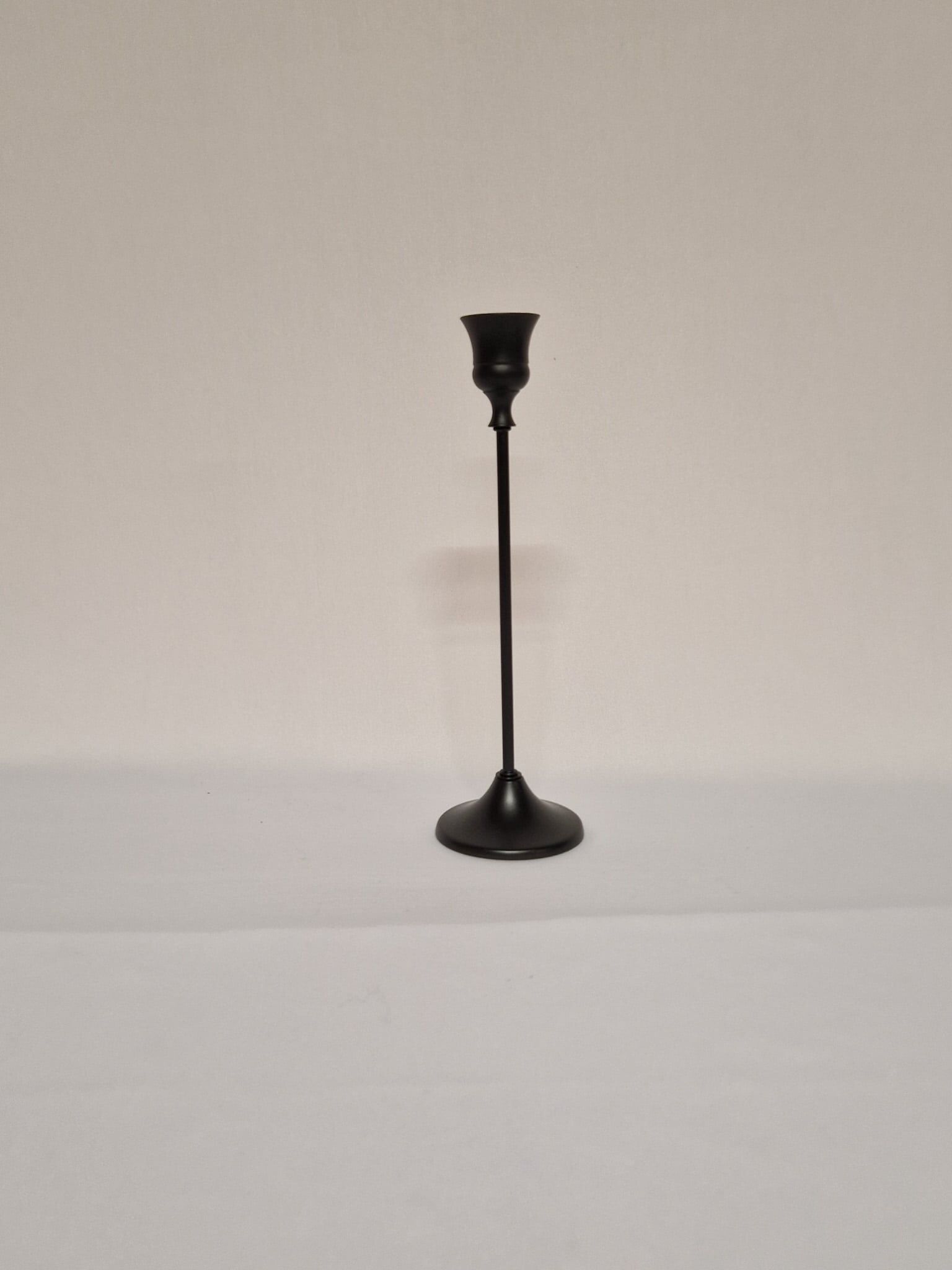 Bougeoir Fin Noir Grand
