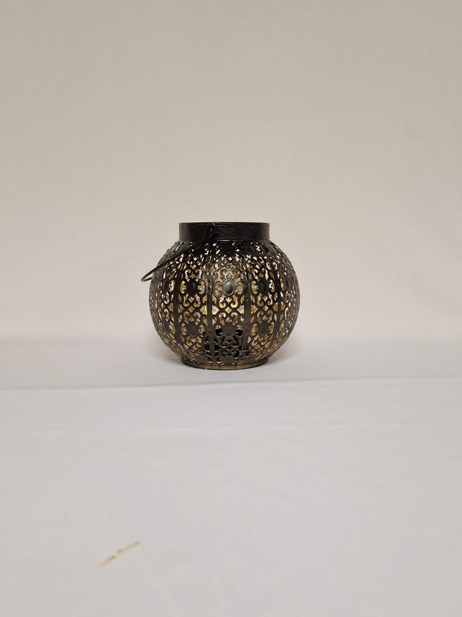 Lanternes Boule En Metal Noir
