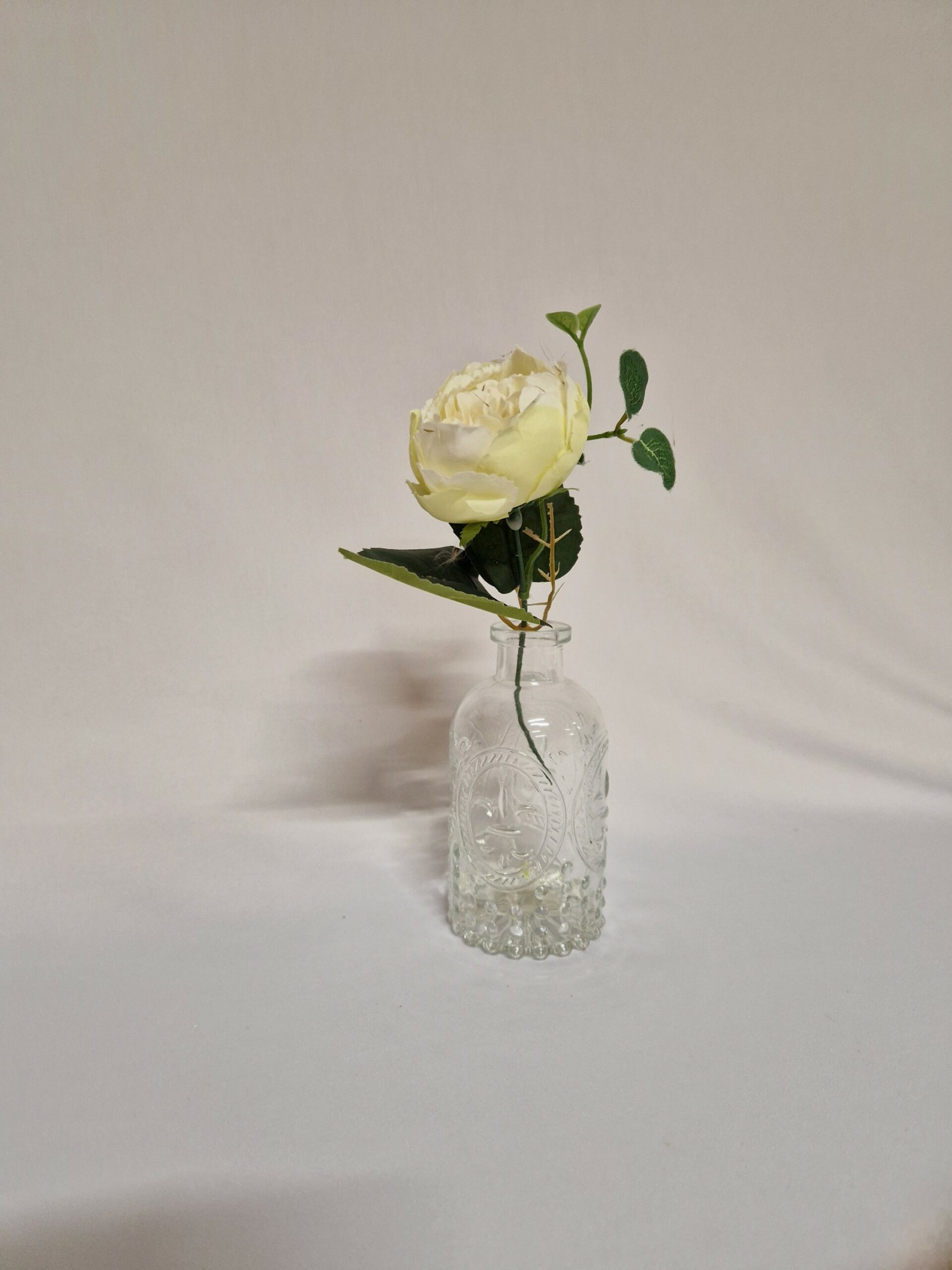 Vase soliflore en verre transparent