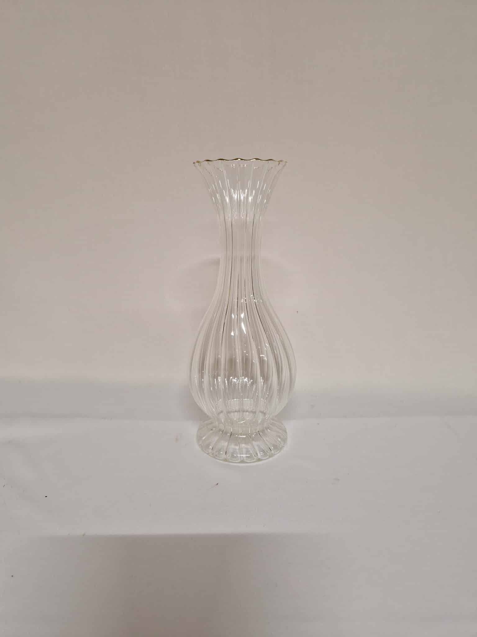 Vase a collerette doree